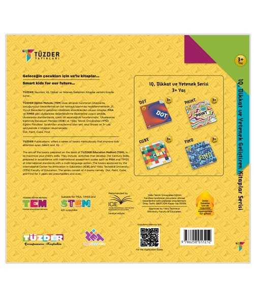3+ Yaş 4'lü Set / IQ Dikkat Geliştiren Kitaplar Seti | ZET